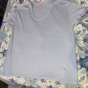 Soft blue shirt!